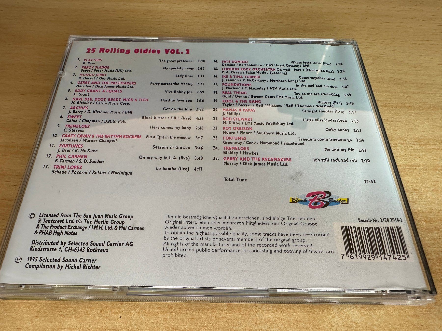 CD: U9 Various – 25 Rolling Oldies Vol. 2 – Usato da Rikon im Tösstal venduto da Alpenmutz 1