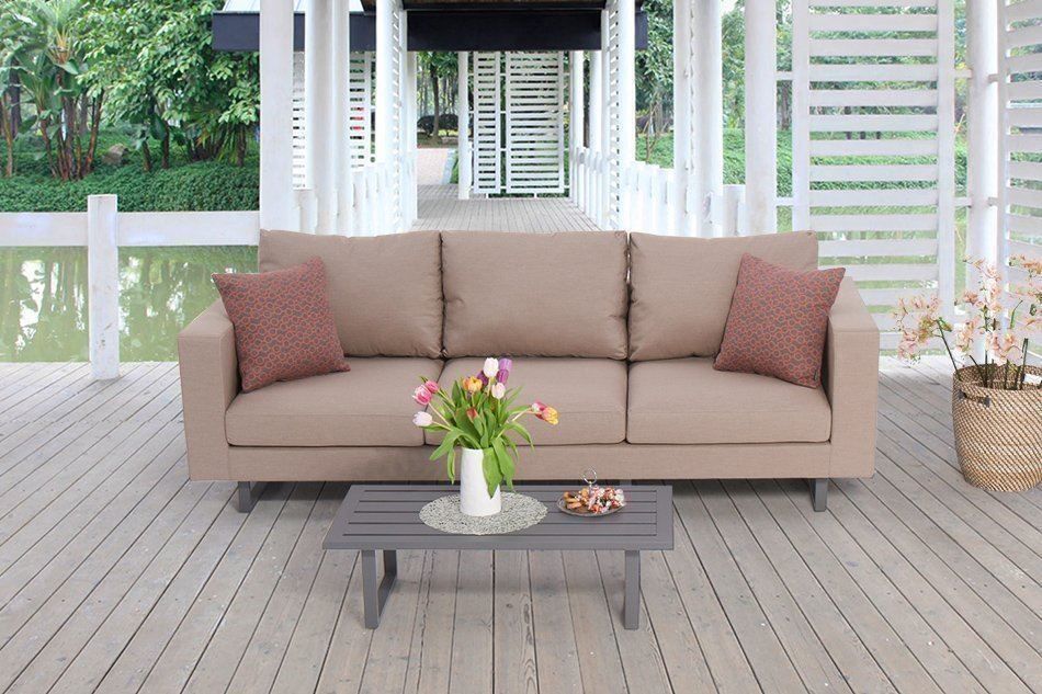 Viplounge Divani: Gartenmöbel - 3er Sofa wetterfest – Nuovo e nell'imballaggio originale da Uznach venduto da viplounge 5