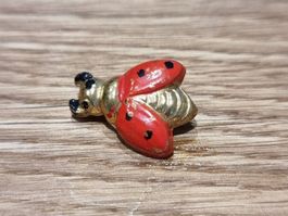 Süesse Marienkäferli Brosche, antik, vintage gold
