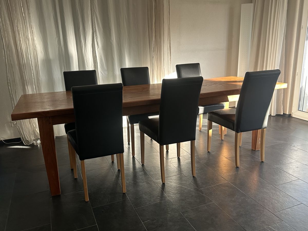 Tische: Massiver langer Tisch aus Teakholz – Gebraucht aus Erlenbach ZH von Kerli1 1