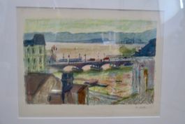 Hans Falk signierte Litho