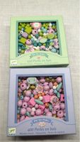 DJECO Holzperlen 2 Sets grün - rosa