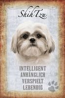 Blechschild-STECKBRIEF-SHIH TZU HUND