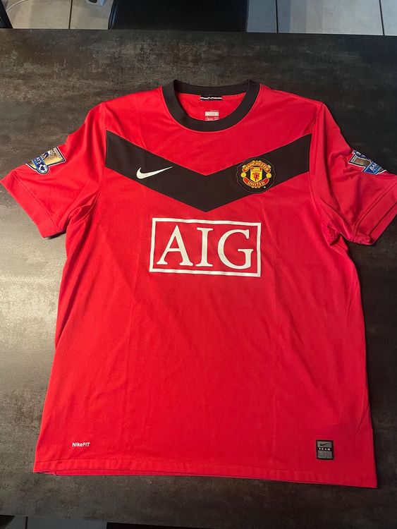 Maillot Vintage Manchester United – Homme Taille L – Tenue D'entraînement Rouge