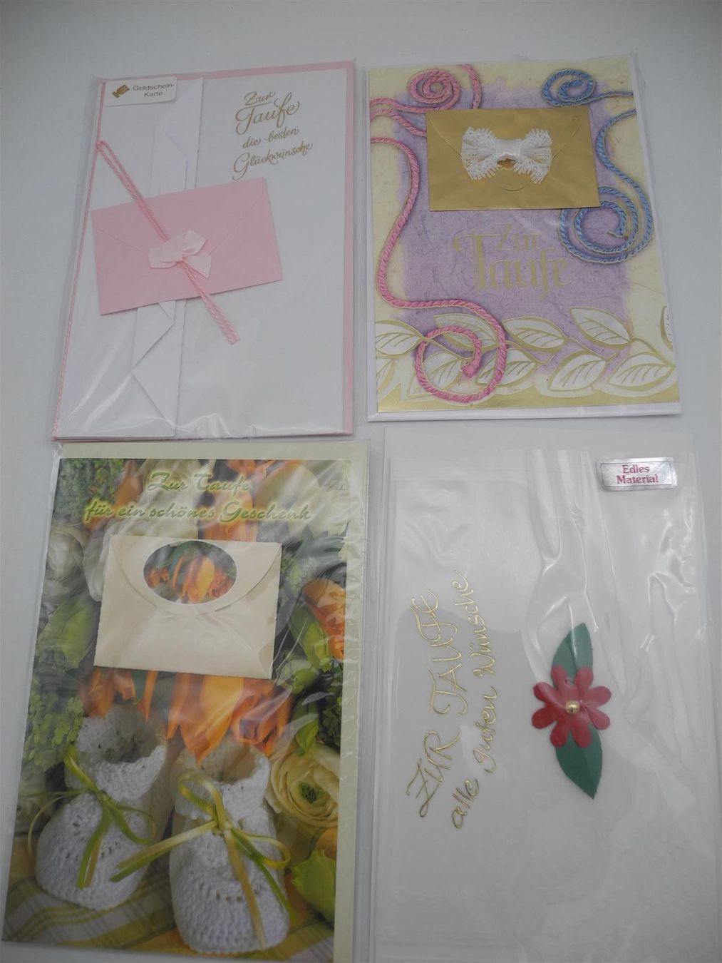 Cartoline: 4 Taufkarten versch. Motive, Nr. 99b – Nuovo e nell'imballaggio originale da Kottwil venduto da Crazyrolf