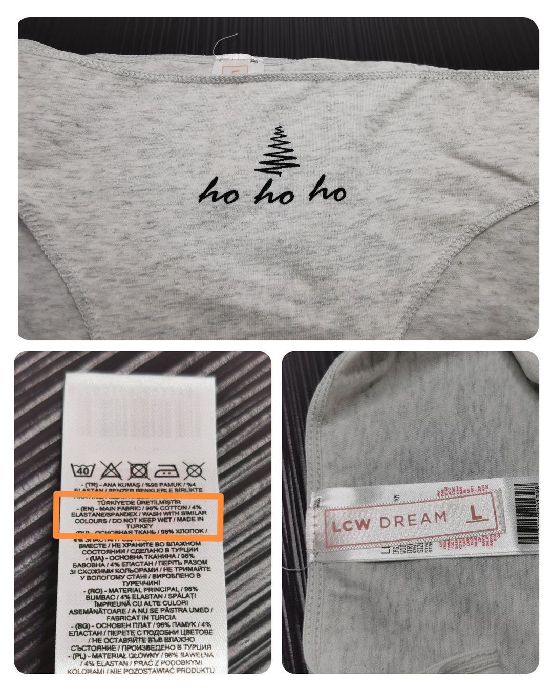 Sonstige Unterwäsche: Neu:   Damenslip "ho ho ho" Gr. L – Neu (gemäss Beschreibung) aus Seuzach von Tureda 1