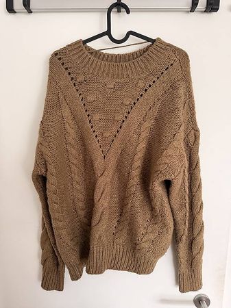 Brauner Stickpullover - Vero Moda