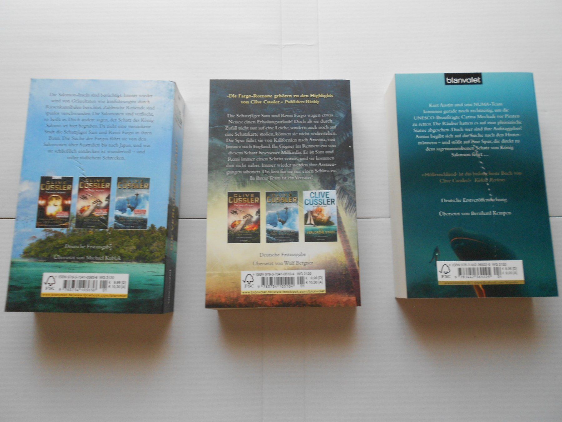 Bücher: 3 Romane: Clive Cussler – Neu (gemäss Beschreibung) aus Wettingen von Andromeda26 1