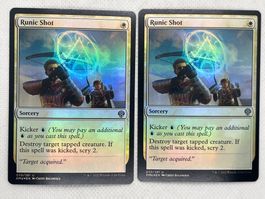 Magic: The Gathering - 2x Foil Runic Shot - Top Zustand!