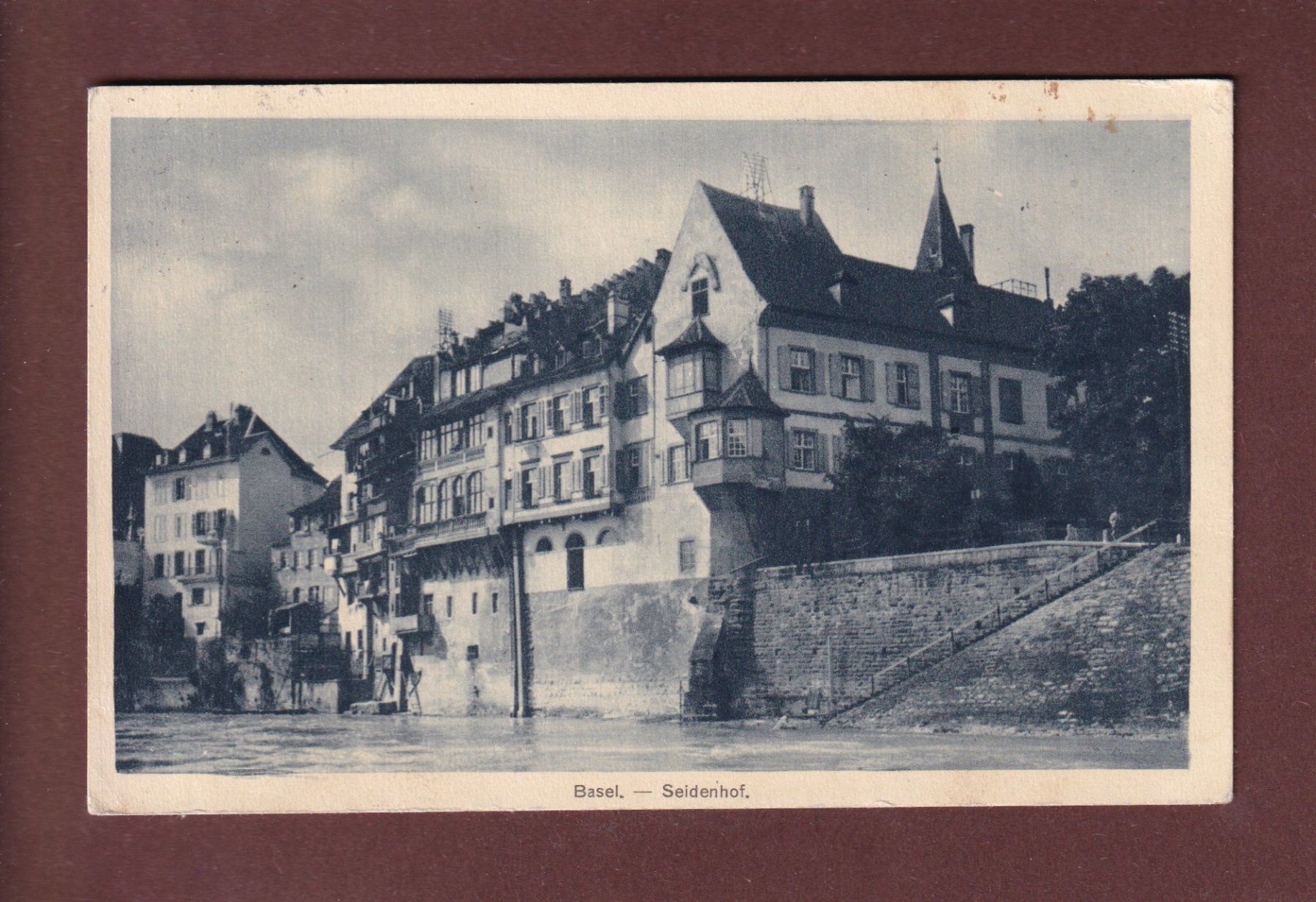 Ansichtskarten: BASEL - Seidenhof - 1920 – Gebraucht aus Pully von nicecards-shop