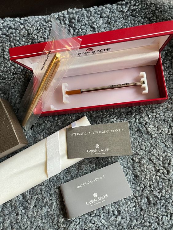 Stylo Patek Philippe & Caran D'Ache 'Leman' - Gris Argenté - Neuf Dans écrin - Rare