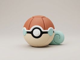 Pokeball Squirtle - 3D Printed