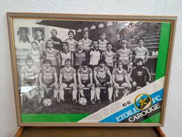 🌟 RARE ! Poster Original – Étoile Carouge FC (1982-1983)