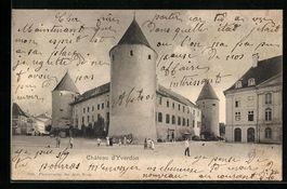 AK Yverdon, Château d'Yverdon, 1902
