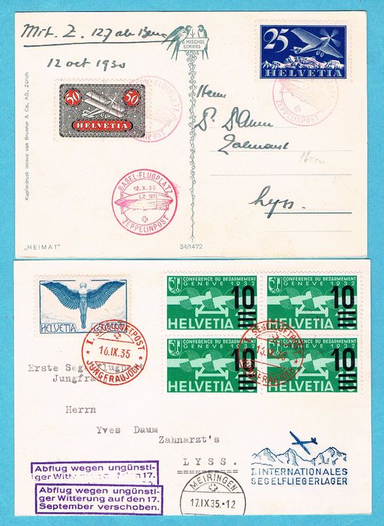 12 Flugpost-Belege ab 1925! Ab Fr.1! | Kaufen auf Ricardo