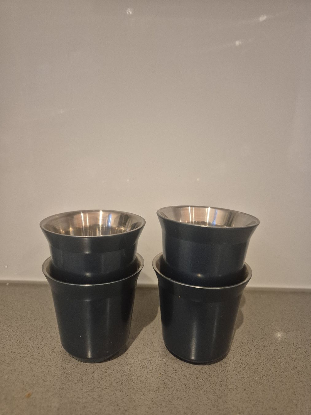 Nespresso Tasses: 4 Espresso Tassen Metall  – D'occasion à Liestal par badersar