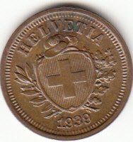 1 Rappen 1939 **RAR**