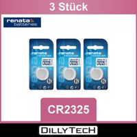 Renata CR2325 Lithium Knopfzellenbatterie - 3 Stk.