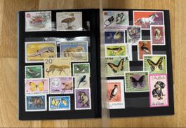 Stamp Collection Various Countries Animals Birds 70+ Stamps