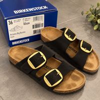 Sandales Birkenstock Arizona Big Buckle noires taille 36