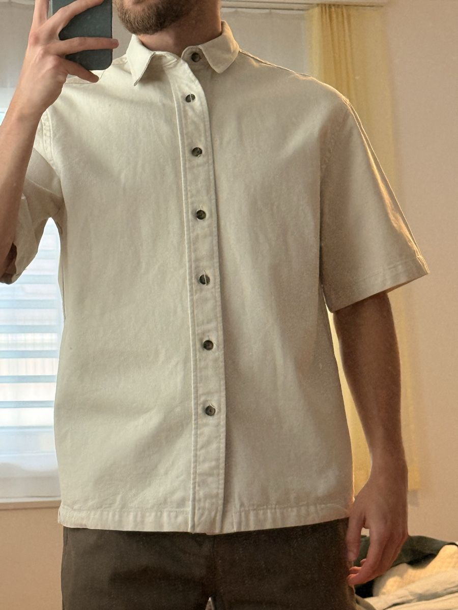 Mango Camicie: Mango Hemd beige, Grösse S – Usato da Windisch venduto da YoungJoel