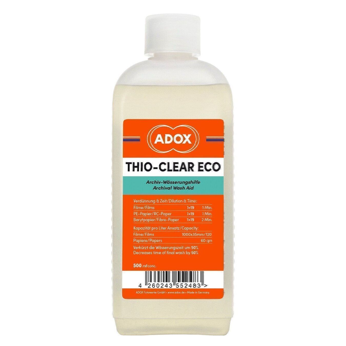 Laboratoire & Chambre noire: Adox Thio-Clear Eco Waxhaid - 500ml – Neuf avec emballage d'origine à Halden par TopFoto