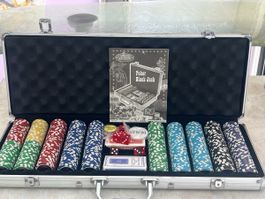 Poker Set Las Vegas im Alukoffer neuwertiger Zustand