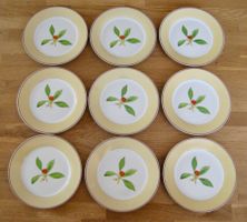 9 Stk. Dessertteller / Kuchenteller Richard GINORI