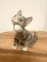 Goebel Porzellan Figur Katze rar getigert 10,5 cm vintage
