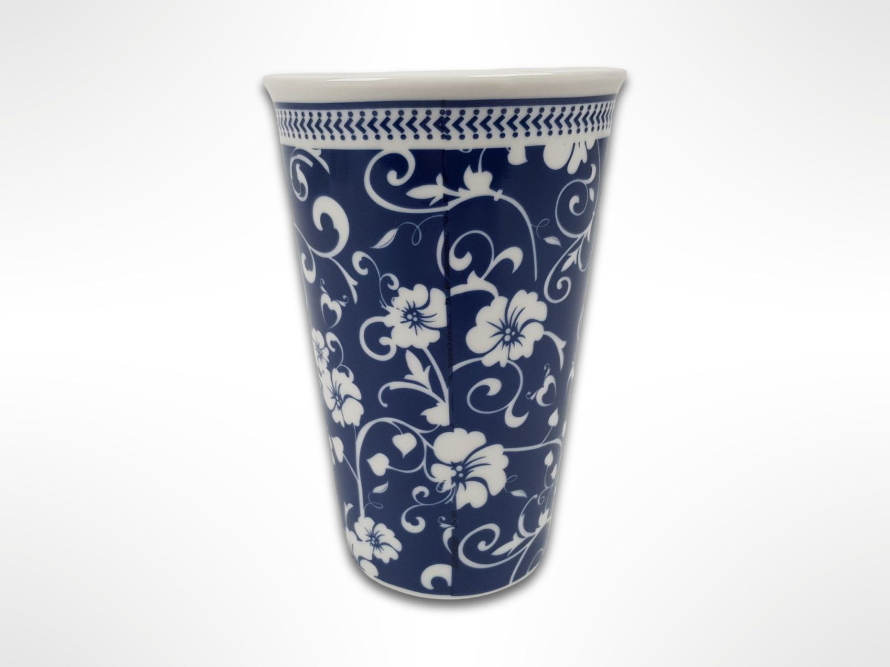 Contenitori & Simili: Keramikbecher mit Blumenmuster blau/weiss – Usato da Suhr venduto da Restwert_Suhr 2