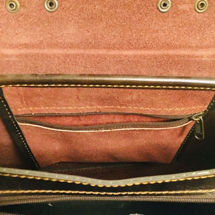 Borse da donna: Schöne braune Ledertasche im Retro-Look – Usato da Stans venduto da blitzhimmelblau 2