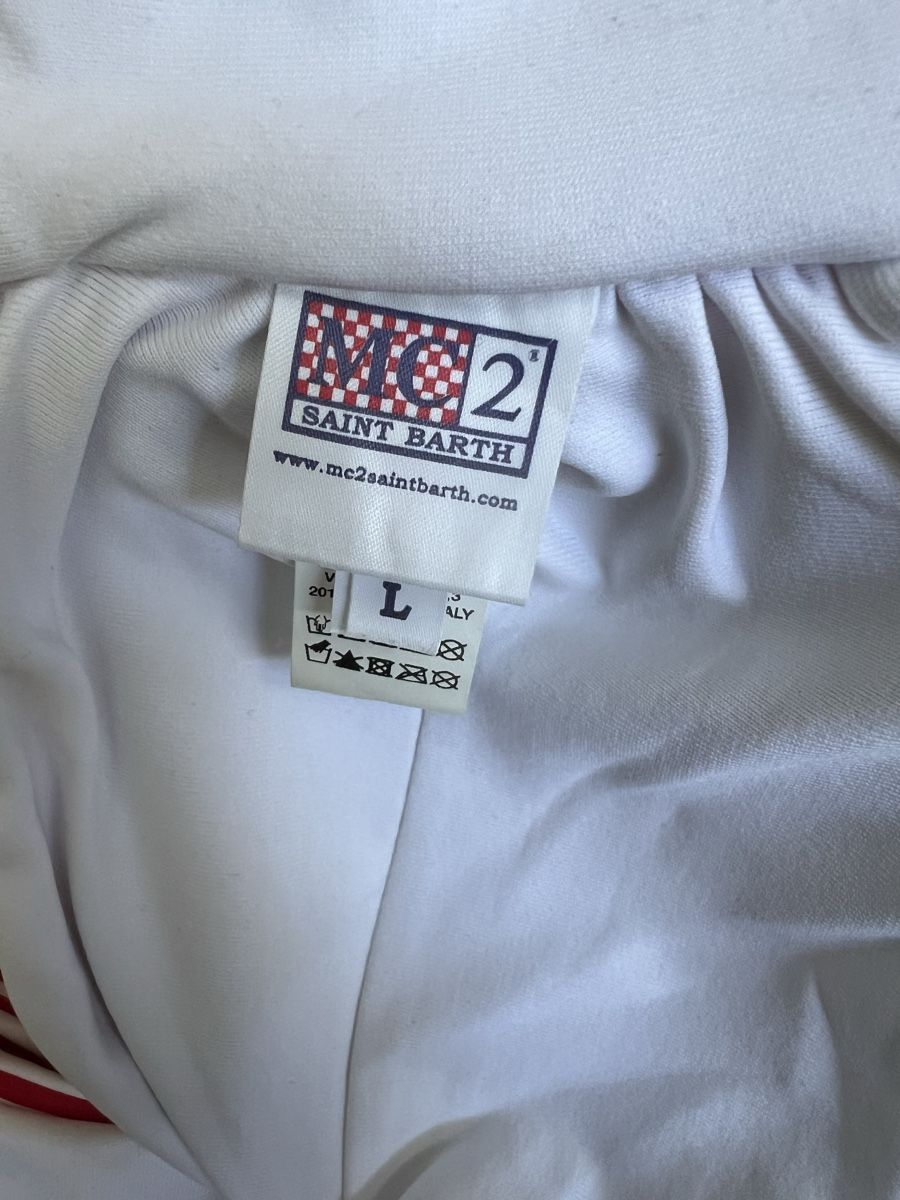 MC2 Saint Barth Costumi da bagno & Bikini: MC2 Saint Barth Bikini, Rot/Weiss gestreift, Grösse L – Usato da Zürich venduto da angielmora 3