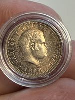 Portugal 100 Reis - Carlos I - 1898 -  Silber