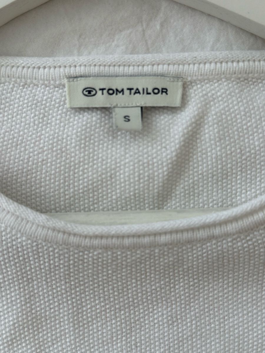Tom Tailor Pullover & Sweatshirts: Langarmpullover TOM TAILOR weiss Groesse S guter Zustand – Gebraucht aus Luzern von linnblake 3