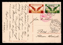 CH - Flugpost - Sonderflug - SF 29.10a - Postkarte