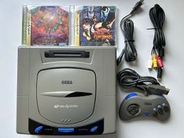 Sega Saturn HST-3210 JAP Konsole Set mit Spielen