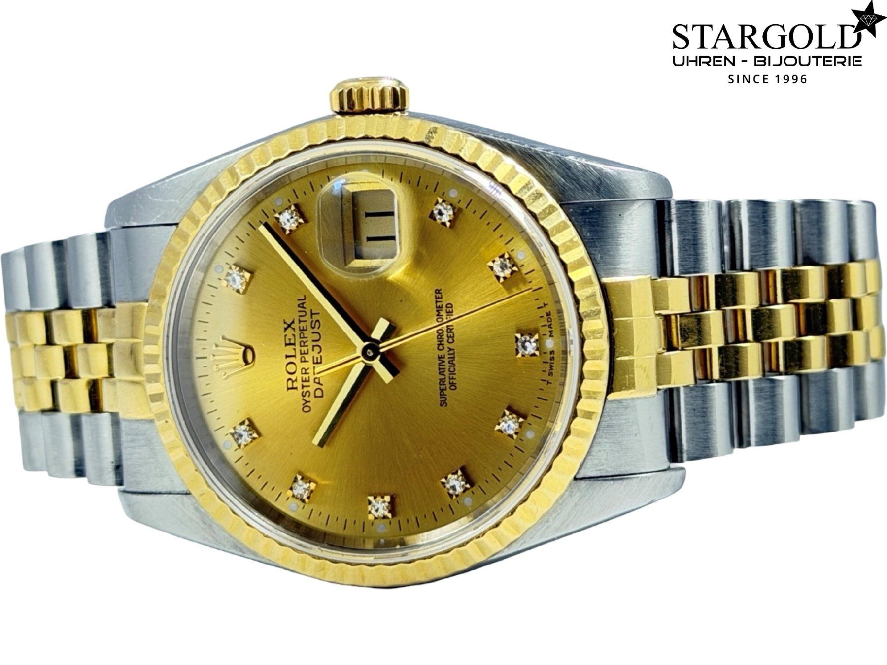 Rolex Orologi: Rolex Datejust 36 mit Diamanten - 16233 – Usato da Zürich venduto da Stargold-Uhren 1