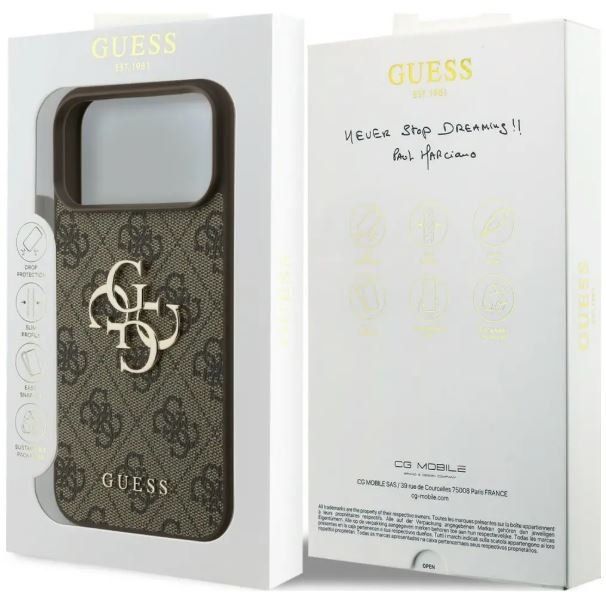 Guess Covers & Schutzfolien: Coque Guess pour Apple iPhone 18 Pro / 17 Pro Marron – Neu und originalverpackt aus Valentigney von OrigineProd 1