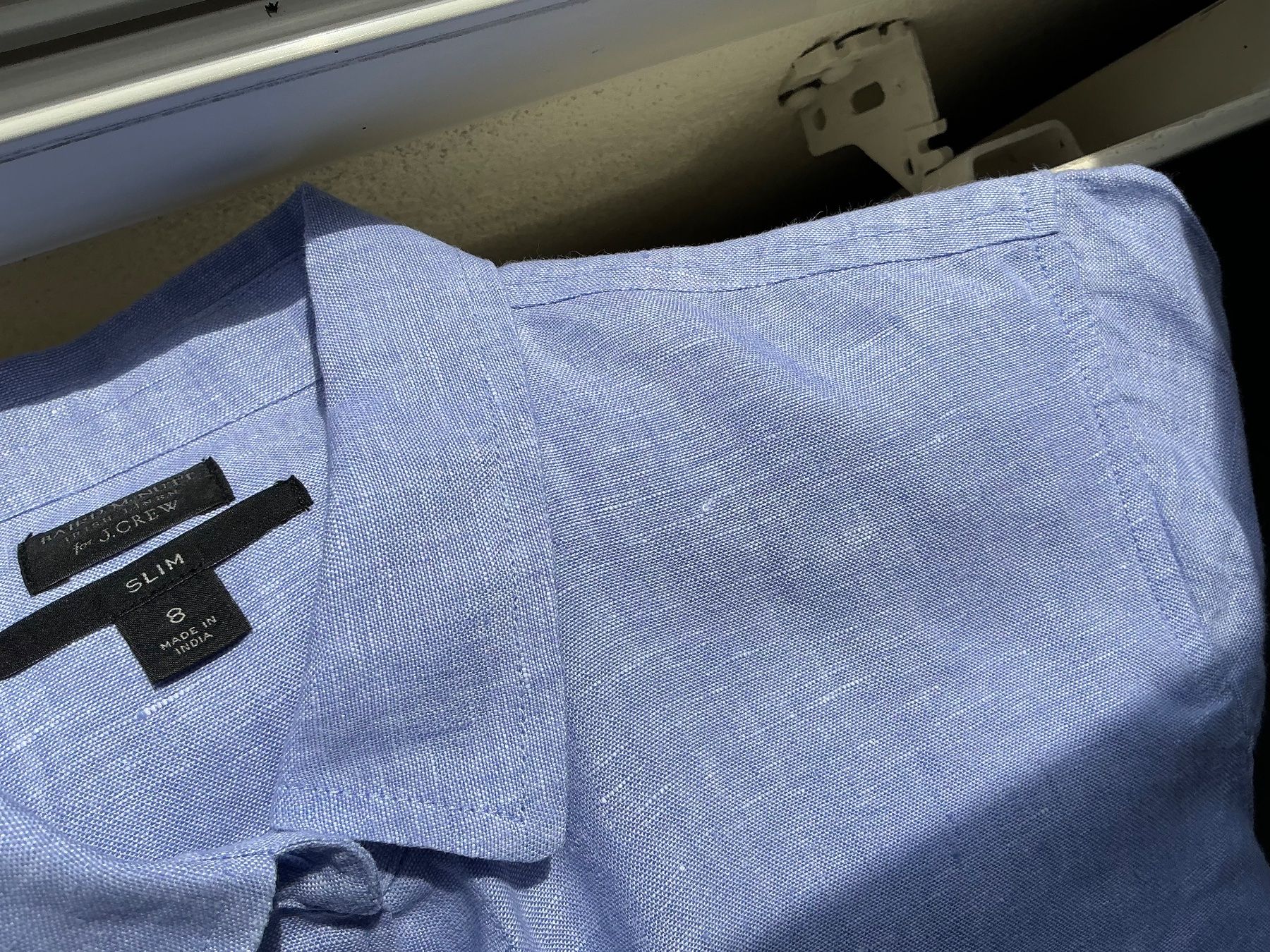 J.Crew Chemisiers: Hellblaue Leinenbluse J.Crew, Gr. 38-40, US 8 – Neuf (Voir description) à Cormondrèche par fra_gn5t 5