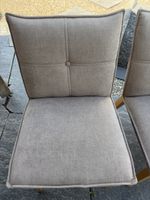 Linea Natura STUHL Webstoff, Mikrofaser Taupe, Hellbraun