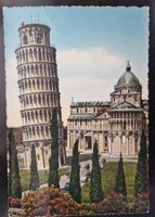 Pisa, Italien Schiefer Turm und Hinterseite des Doms 1958