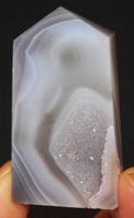 Deko - Heilsteine N-36 – Achat Druzy Turm 5,5 cm