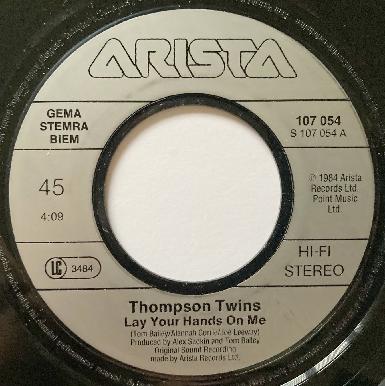 Dischi in vinile: THOMPSON TWINS - LAY YOUR HANDS ON ME – Usato da Bottens venduto da hotter-than-hell 2