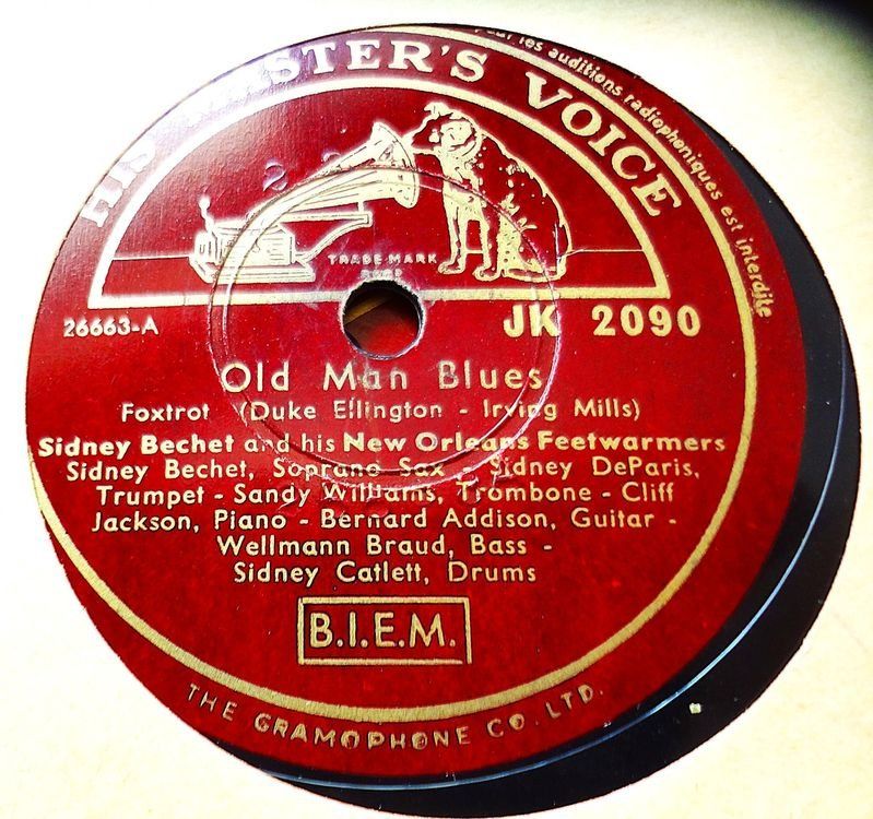Dischi in vinile: Sidney Bechet, Album mit 12 Jazz Schellackplatten – Usato da Hemishofen venduto da Phonomandy 1