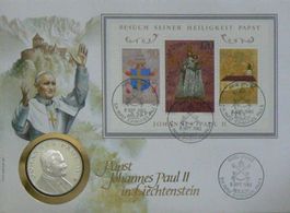 Numisbrief Papst Johannes Paul II  Feinsilbermünze 999.9