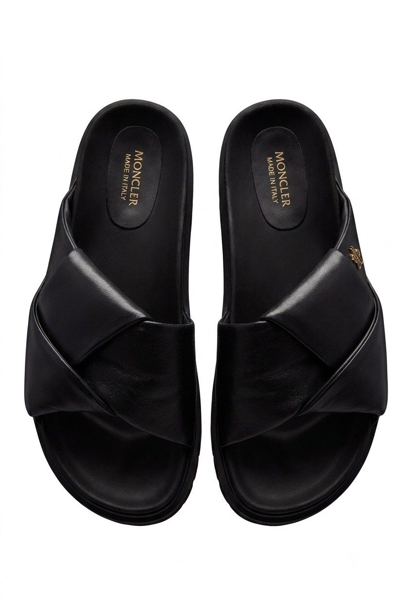 Moncler Scarpe da donna: Moncler Black Fantine Sandals, gr. 38 – Nuovo (secondo la descrizione) da Goldau venduto da mba68