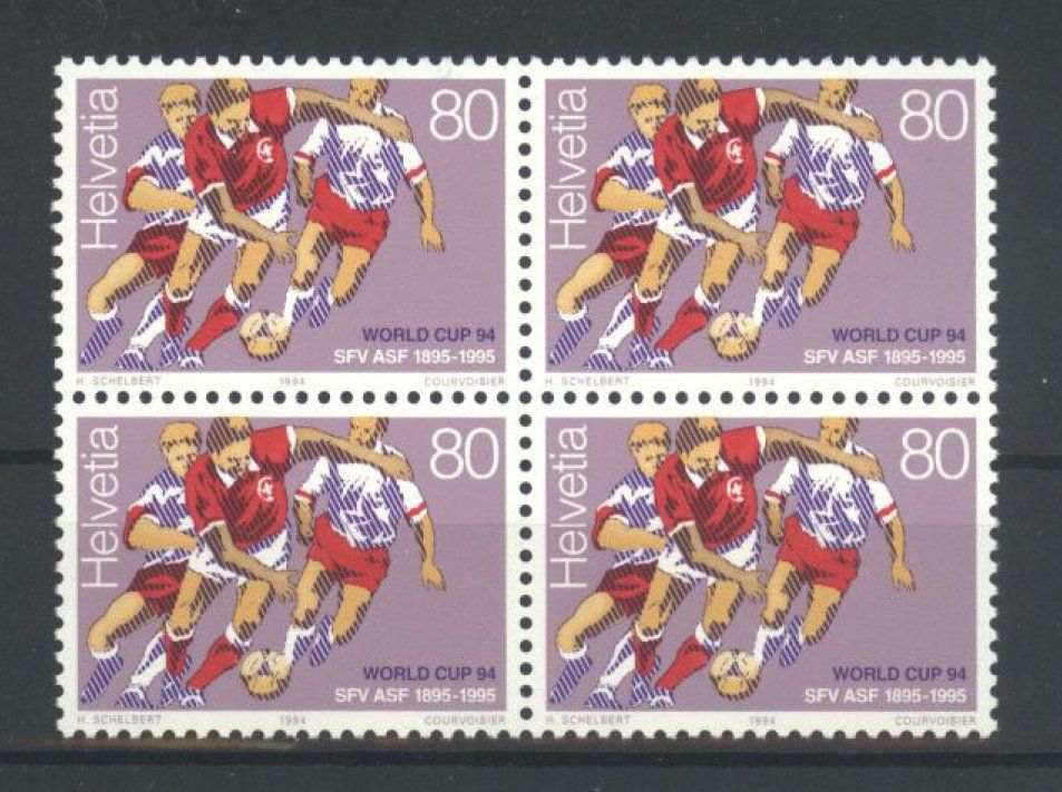 Tutti i francobolli: 1994, Sonderpostmarke I, Viererblöcke ** – Usato da Willisau venduto da Vollstempel