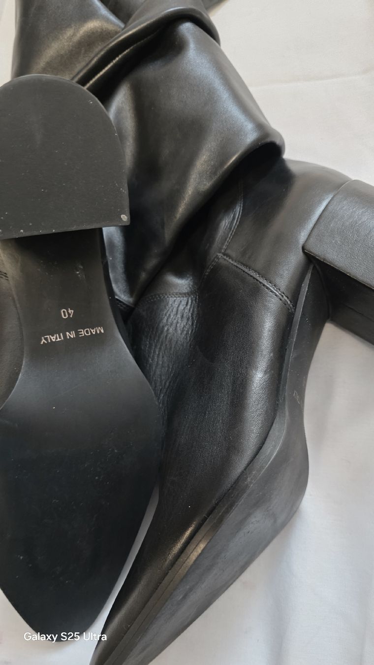 Herrenschuhe: Echtleder Stiefel Schwarz Gr. 40 – – Gebraucht aus Hittnau von Beblue33 4