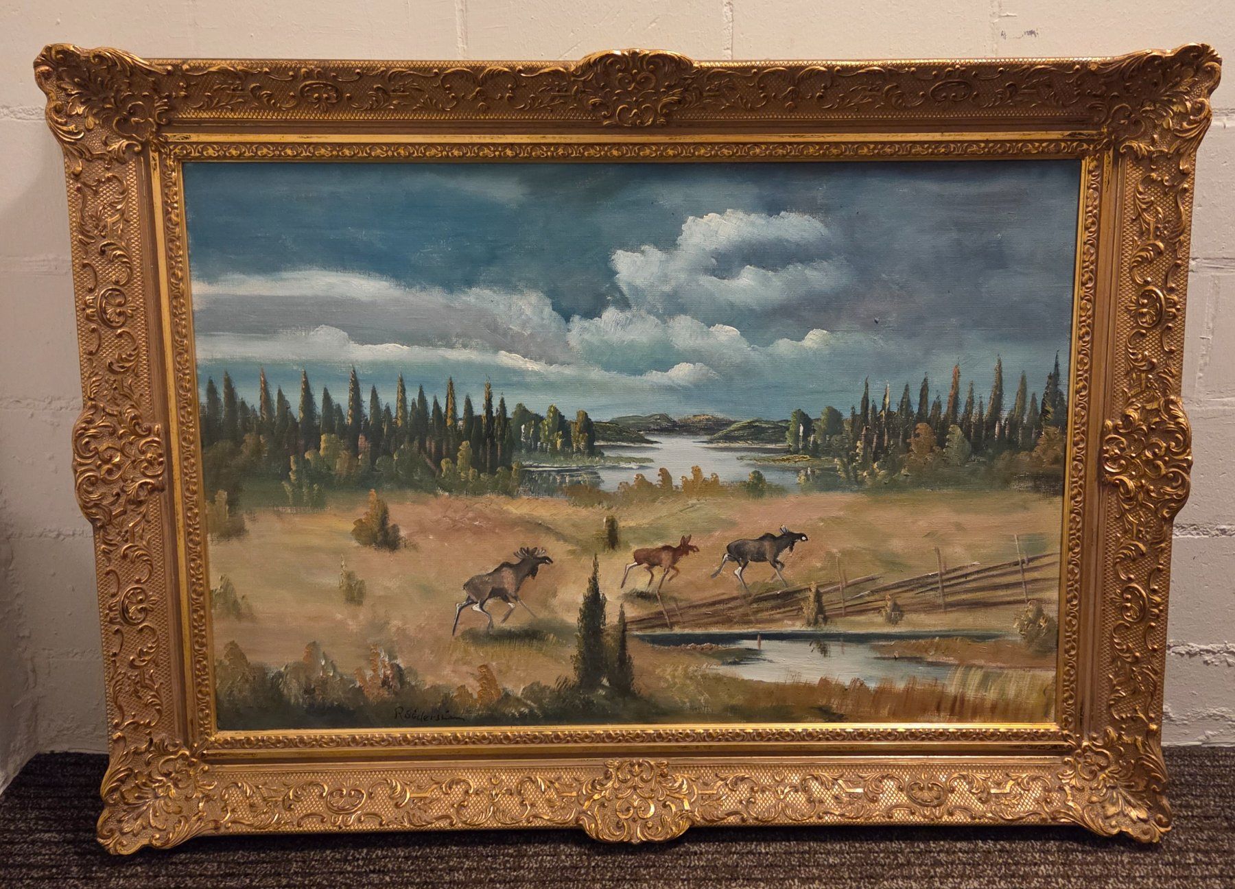 Dipinti: Wunderschönes Oelbild des schwedischen Maler R. Söderström – Usato da Oberiberg venduto da hunter94