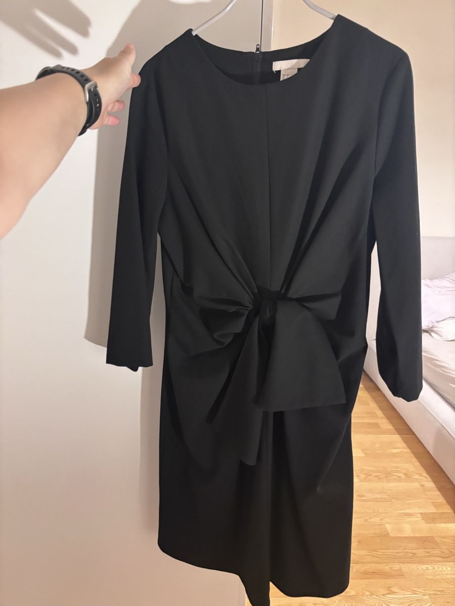 H&M Kleider: Vestito elegante nero a maniche lunghe  – Neu (gemäss Beschreibung) aus Zürich von mat_58mf 2